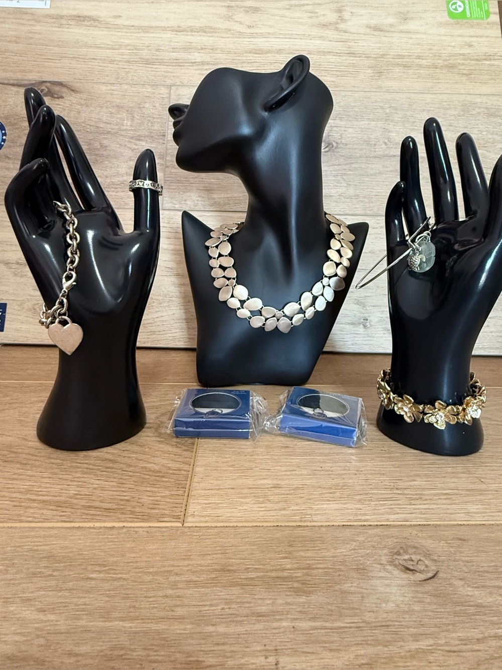 Gold-Tone Multi-Leaf Statement Necklace Lot - 7 Piece Lot C